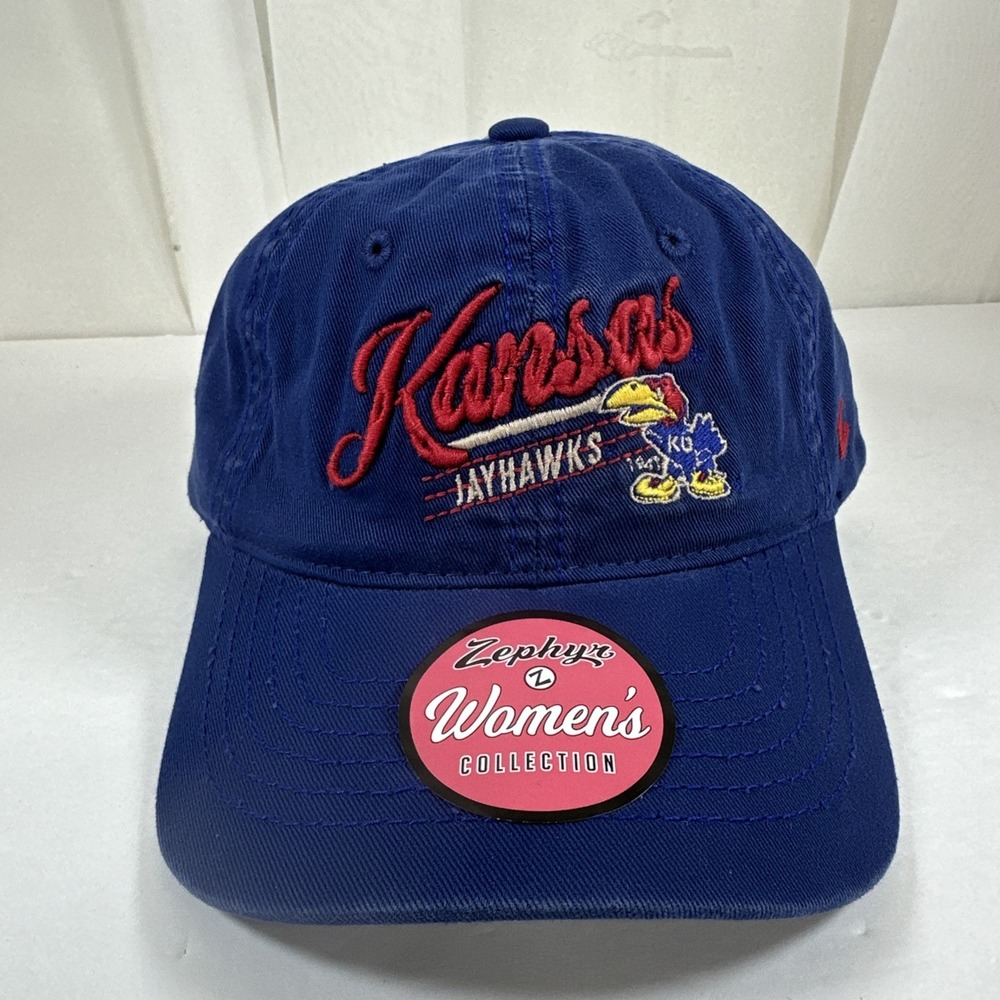 Kansas‎ Jayhawks Zephyr Women's Collection Blue Strapback Hat Cap